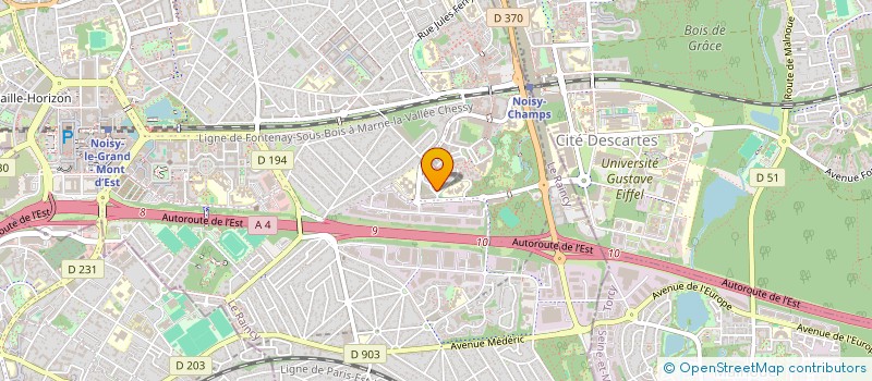 localisation de l'entreprise MONSIEUR RODRIGUE JUDITH  NOISY-LE-GRAND