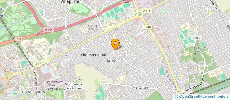 localisation de l'entreprise MONSIEUR RODRIGUE LEBRUN à VILLEPINTE