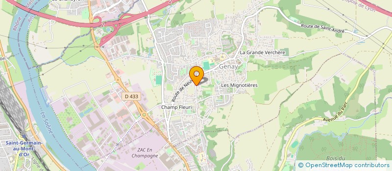 localisation de l'entreprise MONSIEUR RODRIGUE LESAGE  GENAY