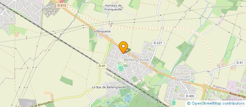 localisation de l'entreprise MONSIEUR RODRIGUE LOUIS-MICHEL  BELLENGREVILLE