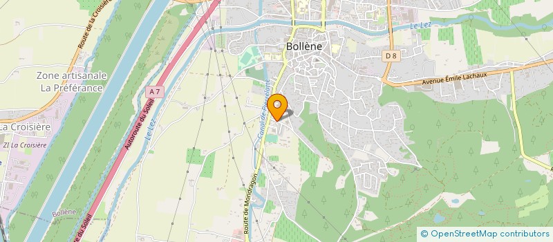 localisation de l'entreprise MONSIEUR RODRIGUE MASSIN  BOLLENE