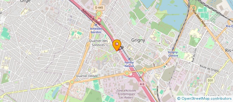 localisation de l'entreprise MONSIEUR RODRIGUE MBEMBA  GRIGNY