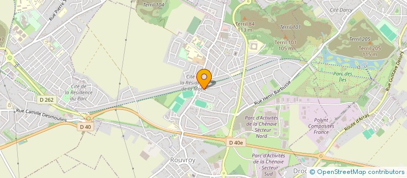 localisation de l'entreprise MONSIEUR RODRIGUE MEUNIER  ROUVROY