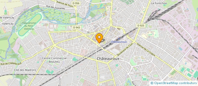 localisation de l'entreprise MONSIEUR RODRIGUE NOUVET à CHATEAUROUX