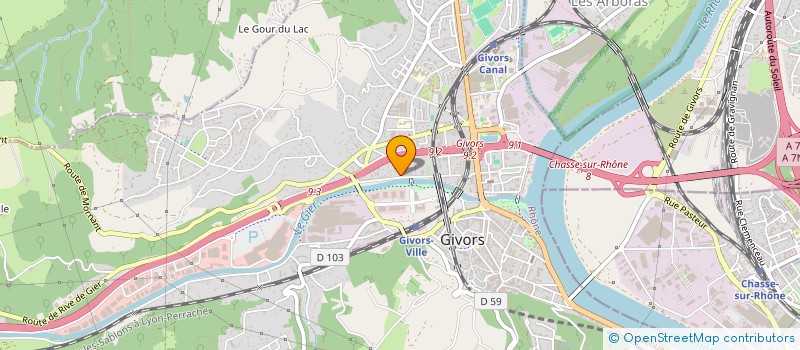 localisation de l'entreprise MONSIEUR RODRIGUE PATET à GIVORS