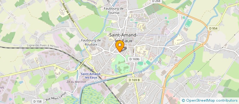 localisation de l'entreprise MONSIEUR RODRIGUE PINATON à SAINT-AMAND-LES-EAUX