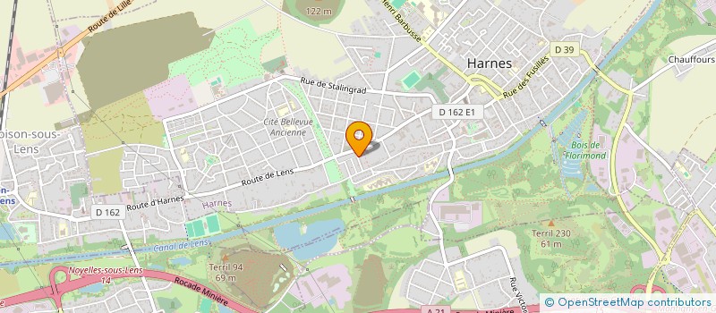 localisation de l'entreprise MONSIEUR RODRIGUE PRUVOST  HARNES