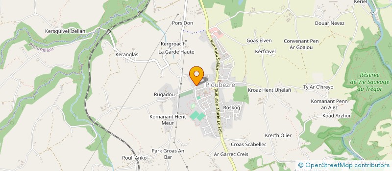 localisation de l'entreprise MONSIEUR RODRIGUE QUEFFEULOU  PLOUBEZRE