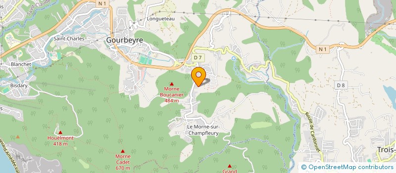 localisation de l'entreprise MONSIEUR RODRIGUE RIGOBERT  GOURBEYRE