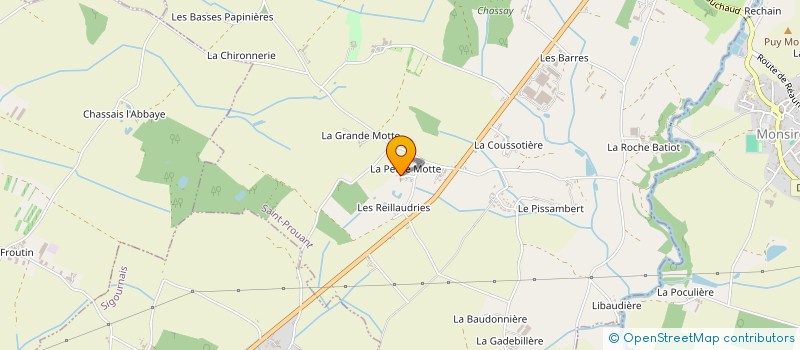 localisation de l'entreprise MONSIEUR RODRIGUE ROUFINEAU  SAINT-PROUANT