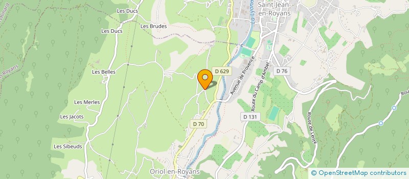 localisation de l'entreprise MONSIEUR RODRIGUE SALAUN  ORIOL-EN-ROYANS