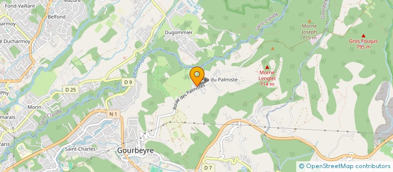 localisation de l'entreprise MONSIEUR RODRIGUE SYLVESTRE  GOURBEYRE