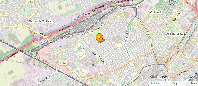 localisation de l'entreprise MONSIEUR RODRIGUE THIEMANN  MULHOUSE