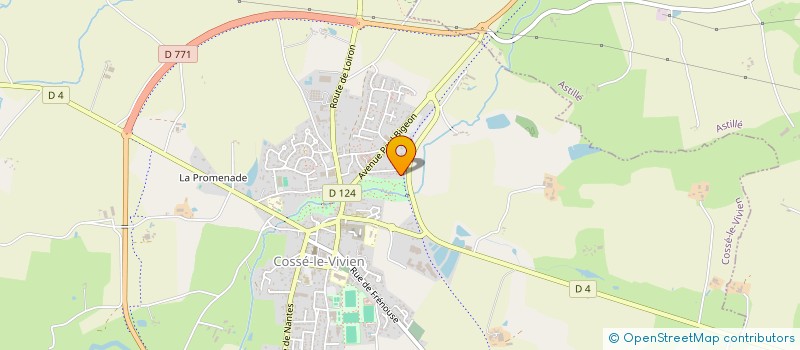 localisation de l'entreprise MONSIEUR RODRIGUE VANHOLLEBEKE  COSSE-LE-VIVIEN