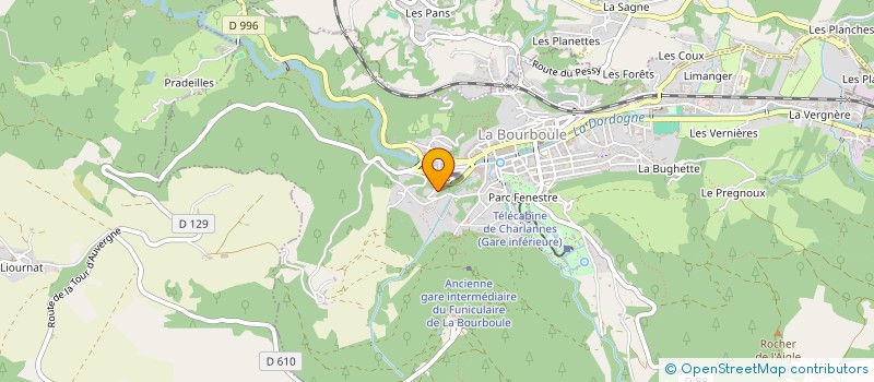 localisation de l'entreprise MONSIEUR RODRIGUES DOS SANTOS  LA BOURBOULE