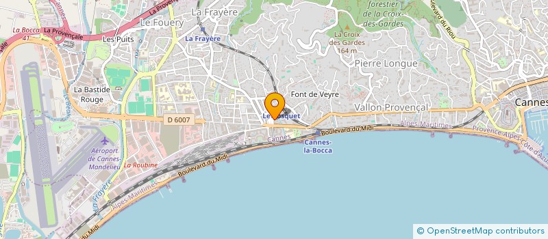 localisation de l'entreprise MONSIEUR ROELOF DEN HAMER à CANNES