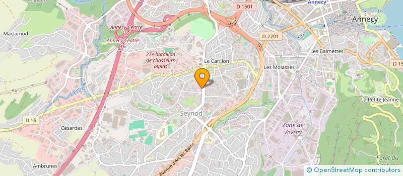 localisation de l'entreprise MONSIEUR ROEMIE BIJEREN à ANNECY