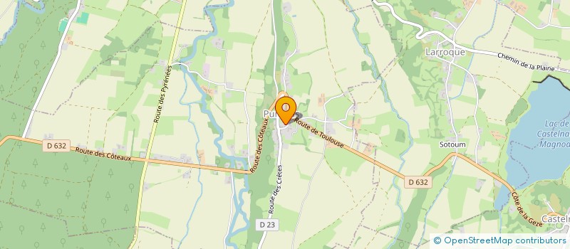 localisation de l'entreprise MONSIEUR ROGER ABADIE  CASTELNAU-MAGNOAC