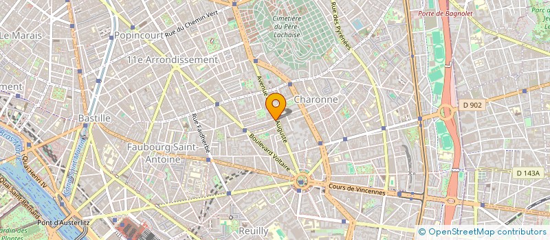 localisation de l'entreprise MONSIEUR ROGER ABRAHAM à PARIS