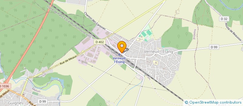 localisation de l'entreprise MONSIEUR ROGER ACHILLE  VERNEUIL-L'ETANG