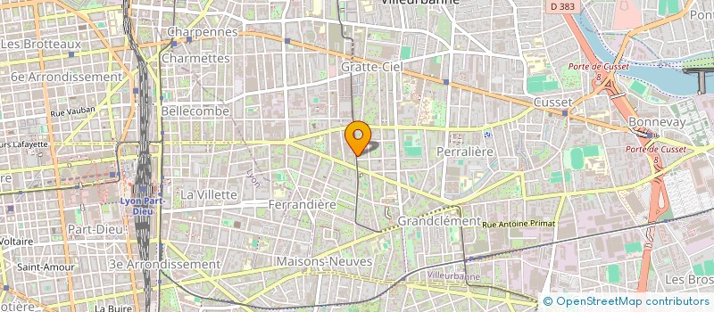 localisation de l'entreprise MONSIEUR ROGER AMAR  VILLEURBANNE