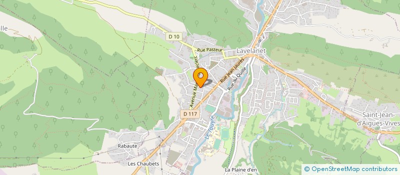 localisation de l'entreprise MONSIEUR ROGER ANDRIEU à LAVELANET