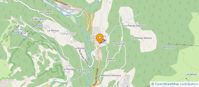 localisation de l'entreprise MONSIEUR ROGER ANSELME MARTIN  SAINTE-FOY-TARENTAISE