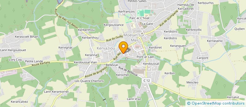 localisation de l'entreprise MONSIEUR ROGER ANTOINE BOIDROU  MOELAN-SUR-MER