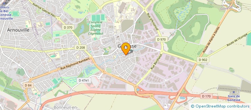 localisation de l'entreprise MONSIEUR ROGER AOUIZERATE  GONESSE