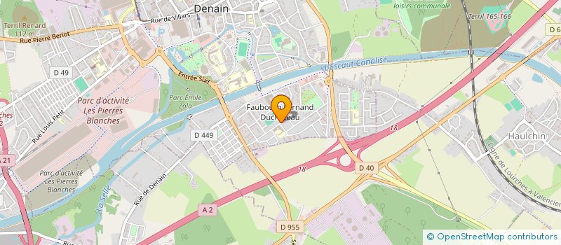 localisation de l'entreprise MONSIEUR ROGER AUBERT  DENAIN