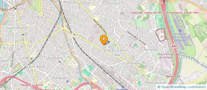 localisation de l'entreprise MONSIEUR ROGER AUDEVARD à TOULOUSE