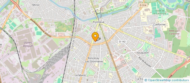 localisation de l'entreprise MONSIEUR ROGER AUVRAY à LE MANS