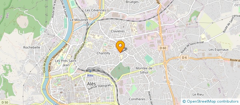 localisation de l'entreprise MONSIEUR ROGER AVOUAC  ALES