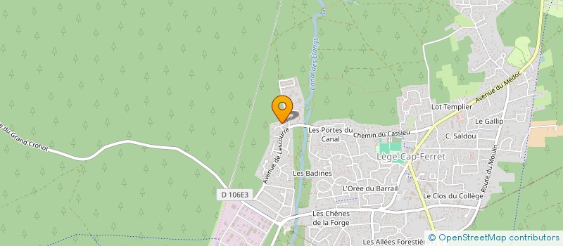 localisation de l'entreprise MONSIEUR ROGER BALESTE à LEGE-CAP-FERRET