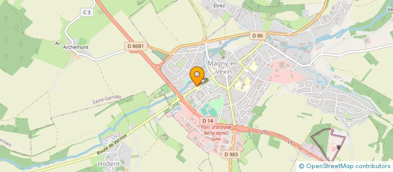 localisation de l'entreprise MONSIEUR ROGER BALTISCHWILLER  MAGNY-EN-VEXIN