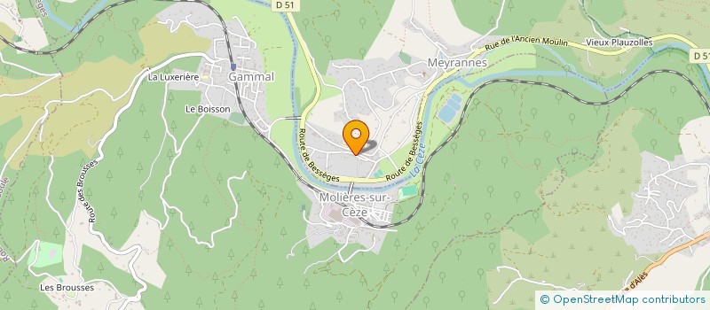 localisation de l'entreprise MONSIEUR ROGER BARDALES-ALEMAN  MEYRANNES