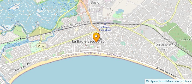 localisation de l'entreprise MONSIEUR ROGER BARDILLON à LA BAULE-ESCOUBLAC