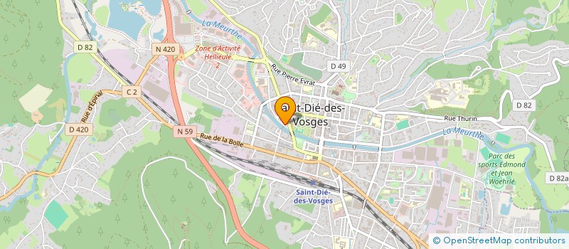 localisation de l'entreprise MONSIEUR ROGER BARTHELEMY à SAINT-DIE-DES-VOSGES