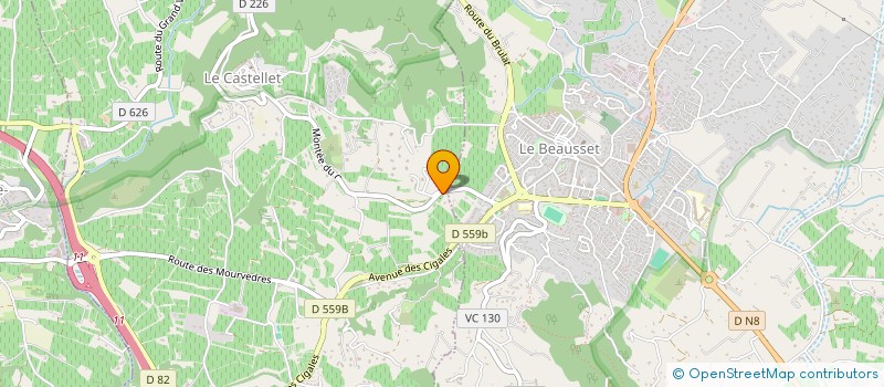 localisation de l'entreprise MONSIEUR ROGER BARTHELEMY à LE CASTELLET