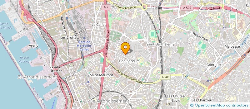 localisation de l'entreprise MONSIEUR ROGER BATTAGLIA à MARSEILLE