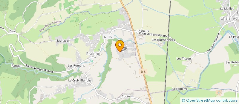 localisation de l'entreprise MONSIEUR ROGER BAYLE  ECOTAY-L OLME