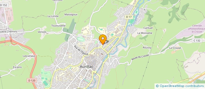 localisation de l'entreprise MONSIEUR ROGER BEDOUSSAC à AURILLAC