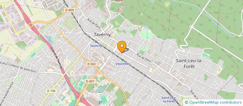 localisation de l'entreprise MONSIEUR ROGER BEGUIN  TAVERNY