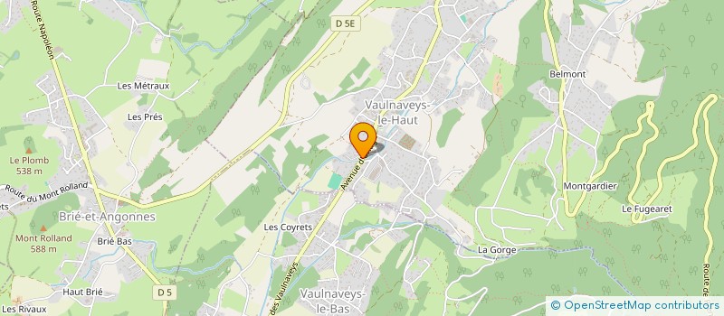 localisation de l'entreprise MONSIEUR ROGER BELGIOVINE  VAULNAVEYS-LE-HAUT