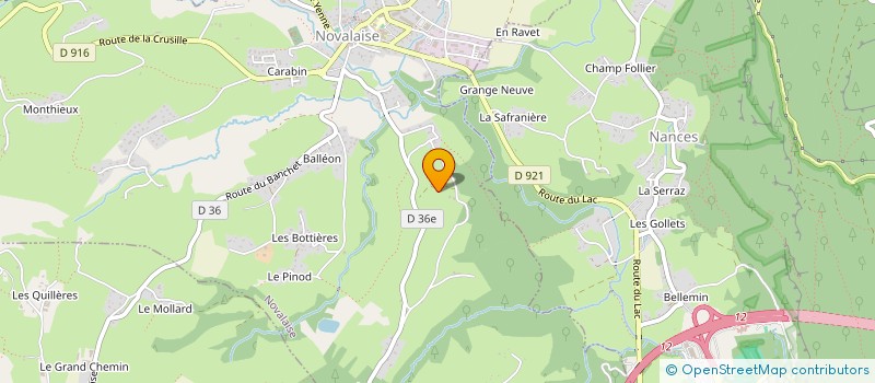 localisation de l'entreprise MONSIEUR ROGER BELLEMIN  NOVALAISE