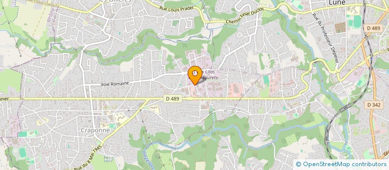 localisation de l'entreprise MONSIEUR ROGER BELTRAMI  CRAPONNE