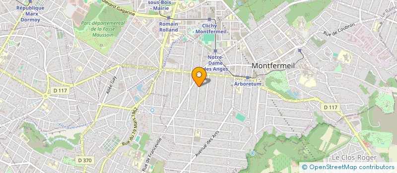 localisation de l'entreprise MONSIEUR ROGER BENICOURT à MONTFERMEIL