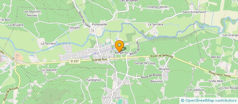 localisation de l'entreprise MONSIEUR ROGER BENOIT  SAINT-LAGER