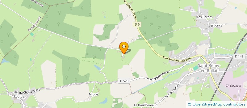 localisation de l'entreprise MONSIEUR ROGER BENY  SAINT-REMY-EN-ROLLAT