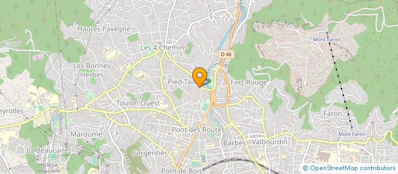 localisation de l'entreprise MONSIEUR ROGER BERGAMINI  TOULON